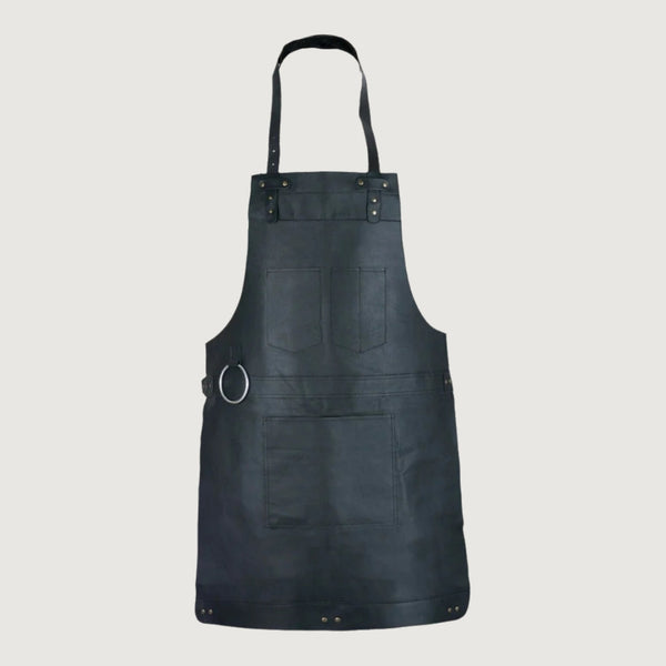 The Northumberland Black Leather Apron