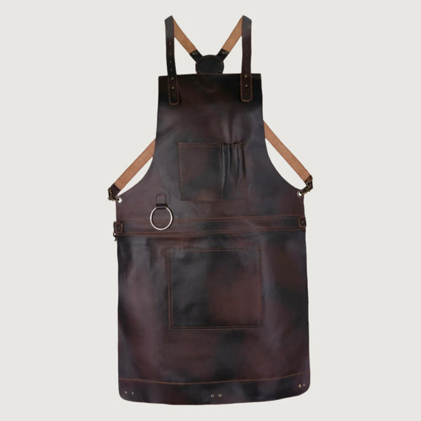The Riding of Yorkshire Full Grain Dark Brown Apron